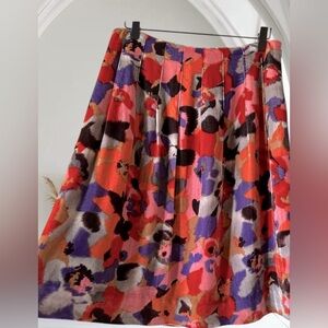 Etcetera Lightweight Velvet Floral Skirt 4